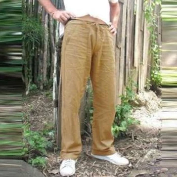 Vyrų Kelnės 2019 Mados Medvilnės Prarasti Kelnių Kelnės Atsitiktinis Stilingas Tiesiai Ilgų Kelnių Pantalon Homme 2XL