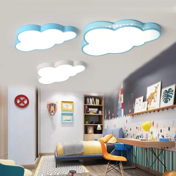 Naujų lubų šviesos diodų (LED) lemputę, balta spalvos nuotolinio valdymo cloud tipo miegamojo kambarį lempos Luminaria Teto